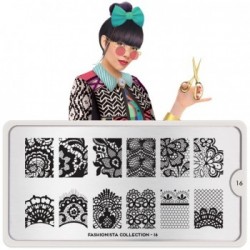 Plaque stamping moyou fashionista
