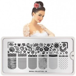 Plaque stamping moyou bridal 07