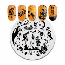 Plaque stamping Halloween Y008