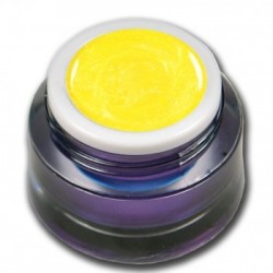 Glitter gel UV pailleté jaune orange5ml
